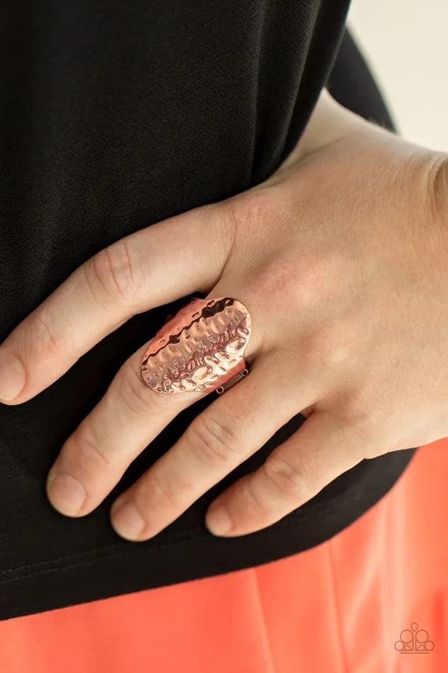 Rings Paparazzi Jewelry Paparazzi Ring Revamped Ripple Copper