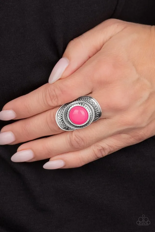 Rings Paparazzi Jewelry Paparazzi Ring Sunny Sensations Pink