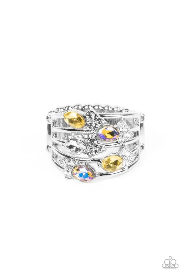 Rings Paparazzi Ring Ethereal Escapade Yellow Paparazzi Jewelry Rings Paparazzi Ring Ethereal Escapade Yellow Paparazzi Jewelry