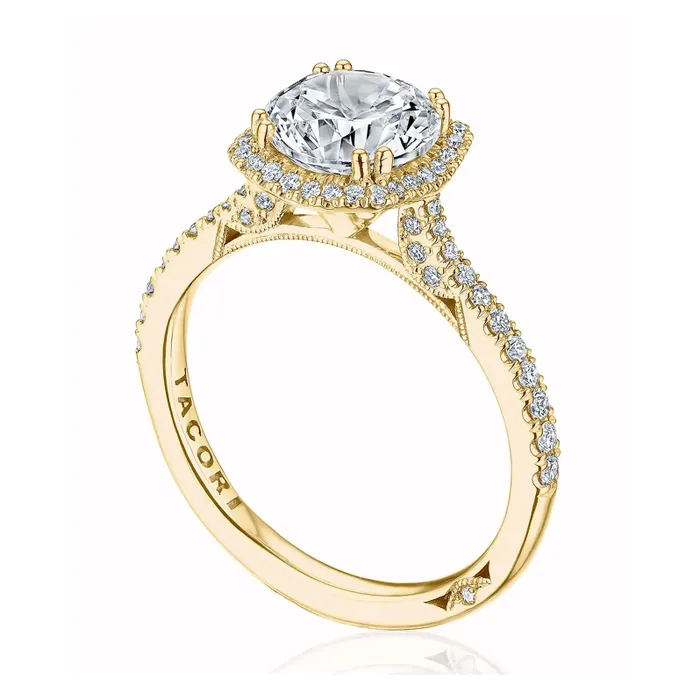 Rings Tacori Tacori 18K Yellow Gold Semi Mount Diamond Ring