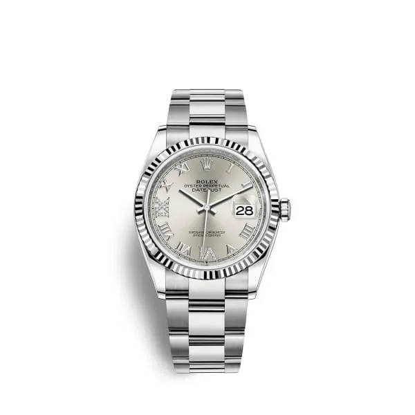 Rolex Bracelets Rolex Datejust 36mm Ref 1262340030 Silver Roman Diamond Dial Stainless Steel Oyster Bracelet Watch Rolex Bracelets Rolex Datejust 36mm Ref 1262340030 Silver Roman Diamond Dial Stainless Steel Oyster Bracelet Watch