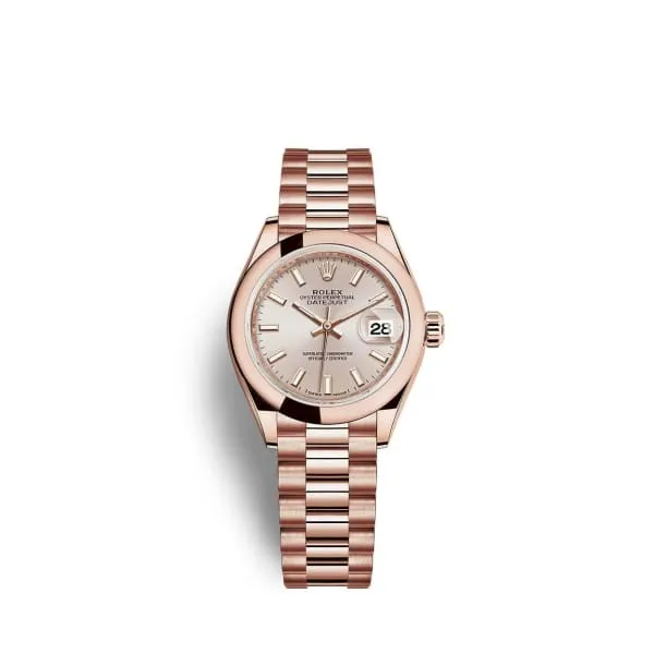 Rolex Rolex Lady Datejust 28mm Ref 2791650001 Sundust Dial 18K Rose Gold President Bracelet Womens Watch Bracelets Rolex Rolex Lady Datejust 28mm Ref 2791650001 Sundust Dial 18K Rose Gold President Bracelet Womens Watch Bracelets