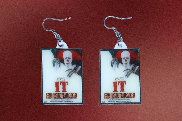 Sam Makes Things Earrings READY TO SHIP IT Movie Poster Handmade Earrings