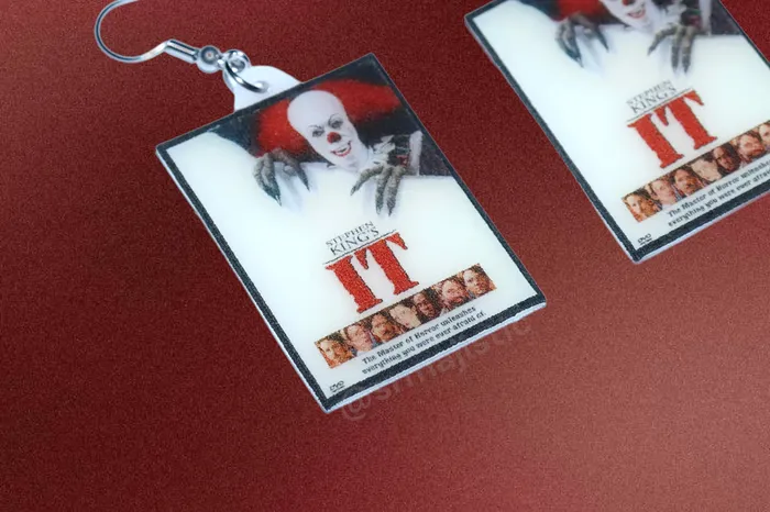 Sam Makes Things Earrings READY TO SHIP IT Movie Poster Handmade Earrings