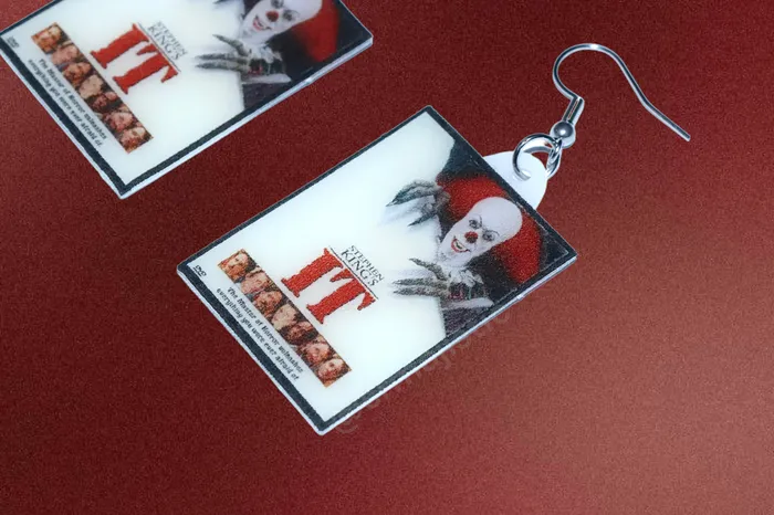 Sam Makes Things Earrings READY TO SHIP IT Movie Poster Handmade Earrings