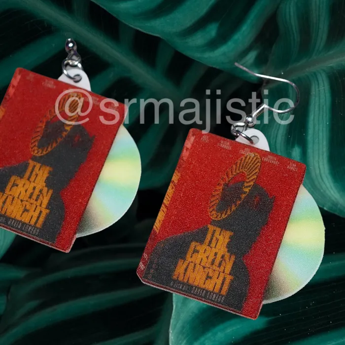 The Green Knight 2021 DVD 2D detailed Handmade Earrings Sam Makes Things Earrings