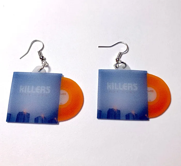 The Killers Hot Fuss Vinyl Album Handmade Earrings Sam Makes Things Earrings