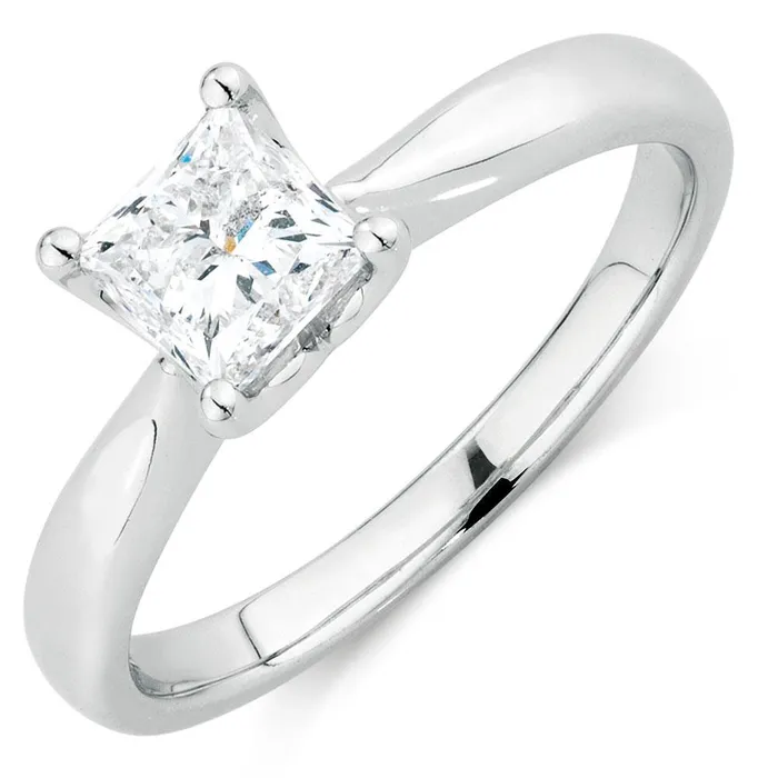 225 Carat Princess Cut Solitaire Natural Earth Mined Diamond Wedding Ring White Gold 14K GB Rings 225 Carat Princess Cut Solitaire Natural Earth Mined Diamond Wedding Ring White Gold 14K GB Rings