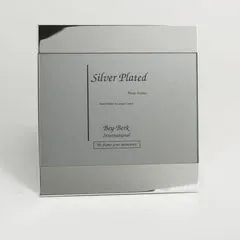 Bey Berk Silver Plated 4X6 Picture Frame With Easel Back Bey Berk Rings