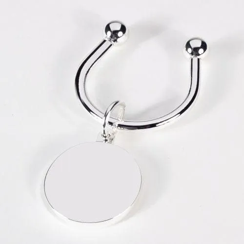 Bey Berk Silver Plated Round Key Ring Bey Berk Rings