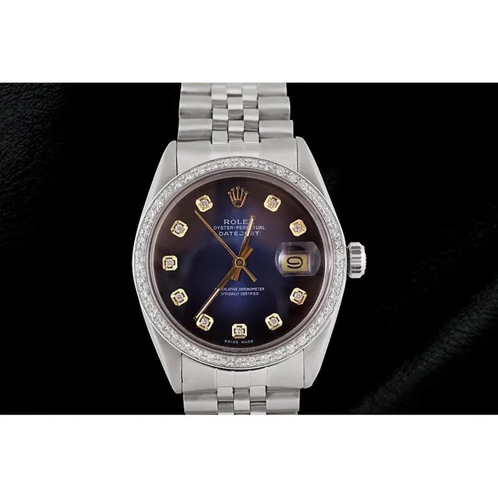 Bracelets Blue Diamond Dial Jubilee Bracelet Ss Rolex Datejust Watch QUICK SET GB Bracelets Blue Diamond Dial Jubilee Bracelet Ss Rolex Datejust Watch QUICK SET GB