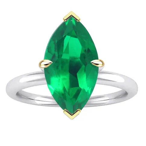 Comfort Fit Green Emerald Ring Wedding Jewelry HarryChadEntcom Rings
