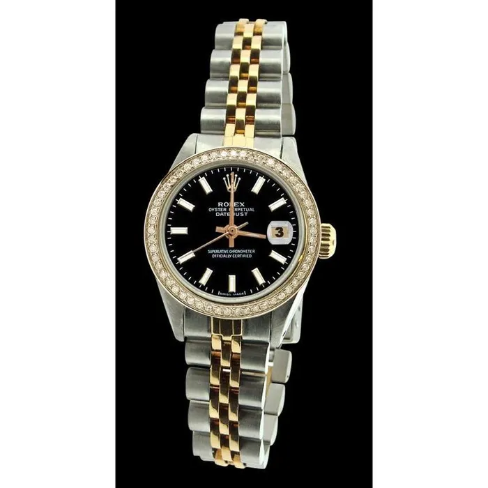 Diamond Bezel Rolex Datejust Lady Watch Dial Jubilee Ss Gold GB Watches Diamond Bezel Rolex Datejust Lady Watch Dial Jubilee Ss Gold GB Watches