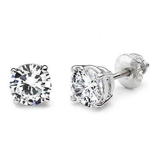 Earrings Natural Earth Mined Diamond Stud Earrings 15 Ct White Gold 14K Jewelry GB Earrings Natural Earth Mined Diamond Stud Earrings 15 Ct White Gold 14K Jewelry GB
