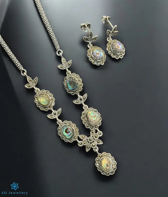 Earrings The Exquisite Elegance Silver Marcasite Necklace Earrings Seashell Marcasite Earrings The Exquisite Elegance Silver Marcasite Necklace Earrings Seashell Marcasite