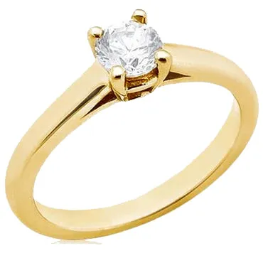 GB 225 Ct Natural Earth Mined Diamonds Solitaire Yellow Gold Ring New Rings GB 225 Ct Natural Earth Mined Diamonds Solitaire Yellow Gold Ring New Rings