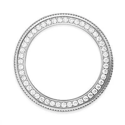 GB 25 Carats Round Custom Earth Mined Diamond Bezel Fit To Rolex Datejust Watch Watches GB 25 Carats Round Custom Earth Mined Diamond Bezel Fit To Rolex Datejust Watch Watches