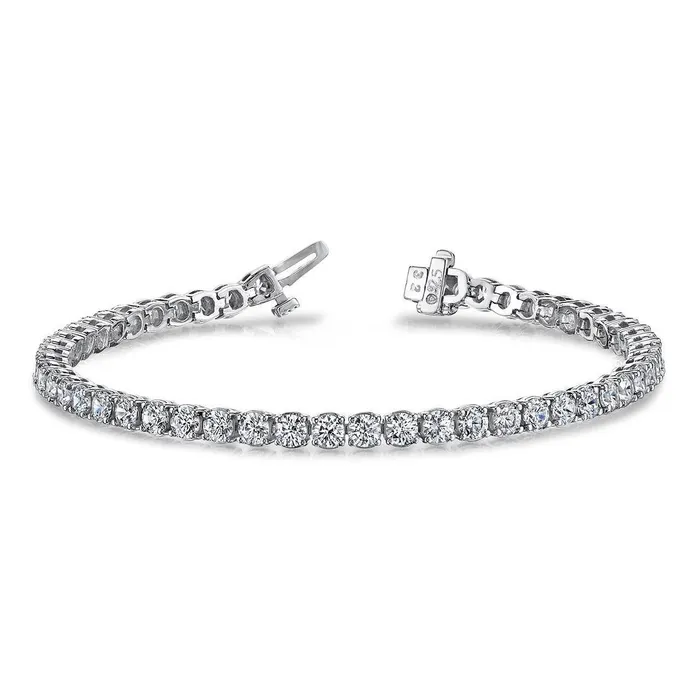 GB Bracelets Ladies Tennis Bracelet 572 Ct Round Cut Natural Earth Mined Diamonds Prong Setting GB Bracelets Ladies Tennis Bracelet 572 Ct Round Cut Natural Earth Mined Diamonds Prong Setting