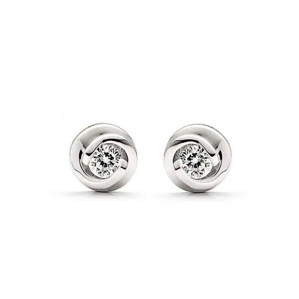 GB Earrings 1 Carat Ladies 14K White Gold Round Real Natural Earth Mined Diamond Stud Earring Fine Jewelry GB Earrings 1 Carat Ladies 14K White Gold Round Real Natural Earth Mined Diamond Stud Earring Fine Jewelry
