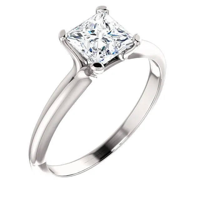 GB Rings 150 Carat Princess Natural Earth Mined Diamond Solitaire Ring White Gold 14K Jewelry New GB Rings 150 Carat Princess Natural Earth Mined Diamond Solitaire Ring White Gold 14K Jewelry New