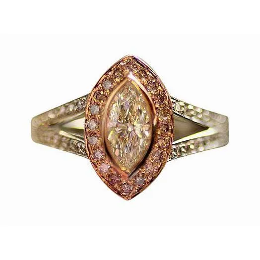 GB Rings 250 Carat F Vs1 Natural Earth Mined Diamond Halo Gemstone Ring Two Tone Gold Jewelry GB Rings 250 Carat F Vs1 Natural Earth Mined Diamond Halo Gemstone Ring Two Tone Gold Jewelry