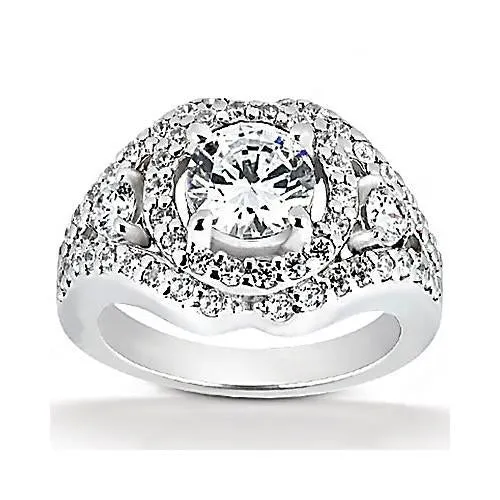 GB Rings 272 Ct Big Natural Earth Mined Diamond Ring White Gold Anniversary Jewelry GB Rings 272 Ct Big Natural Earth Mined Diamond Ring White Gold Anniversary Jewelry