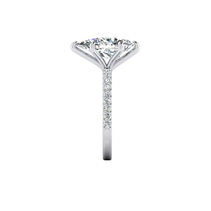 GB Rings 2 Carats Natural Earth Mined Diamond Ring Women White Gold 14K Solitaire With Accent GB Rings 2 Carats Natural Earth Mined Diamond Ring Women White Gold 14K Solitaire With Accent