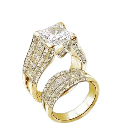 GB Rings Engagement Ring Band Set 501 Ct Gorgeous Natural Earth Mined Diamonds Yellow Gold 14K GB Rings Engagement Ring Band Set 501 Ct Gorgeous Natural Earth Mined Diamonds Yellow Gold 14K