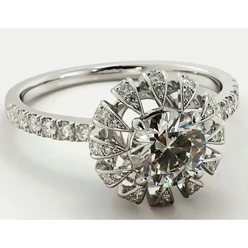 GB Rings Natural Earth Mined Diamond Engagement Ring Accented 275 Carats Jewelry GB Rings Natural Earth Mined Diamond Engagement Ring Accented 275 Carats Jewelry