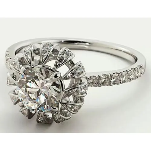 GB Rings Natural Earth Mined Diamond Engagement Ring Accented 275 Carats Jewelry GB Rings Natural Earth Mined Diamond Engagement Ring Accented 275 Carats Jewelry