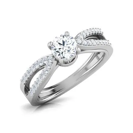 GB Rings Prong Set Solitaire With Accent 250 Ct Round Cut Genuine Natural Earth Mined Diamonds Ring GB Rings Prong Set Solitaire With Accent 250 Ct Round Cut Genuine Natural Earth Mined Diamonds Ring