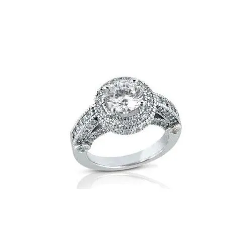 GB Rings Round Antique Style Natural Earth Mined Diamond Halo Ring Fine Gold 150 Ct GB Rings Round Antique Style Natural Earth Mined Diamond Halo Ring Fine Gold 150 Ct