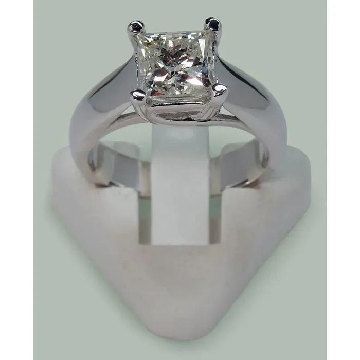 GB Rings Sparkling Princess Natural Earth Mined Diamond Solitaire Ring