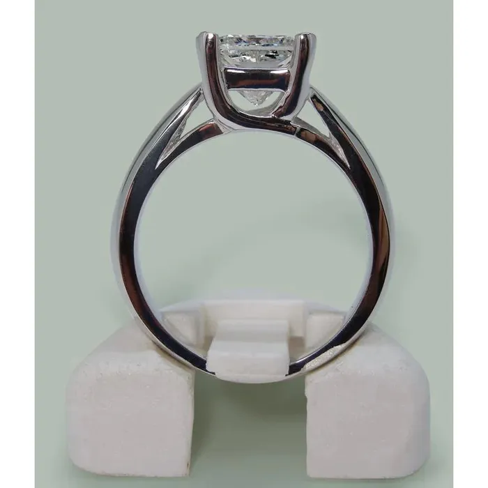 GB Rings Sparkling Princess Natural Earth Mined Diamond Solitaire Ring