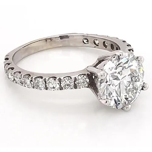 GB Rings Women Natural Earth Mined Diamond Accent Ring 3 Carats 6 Prong Setting Jewelry New GB Rings Women Natural Earth Mined Diamond Accent Ring 3 Carats 6 Prong Setting Jewelry New