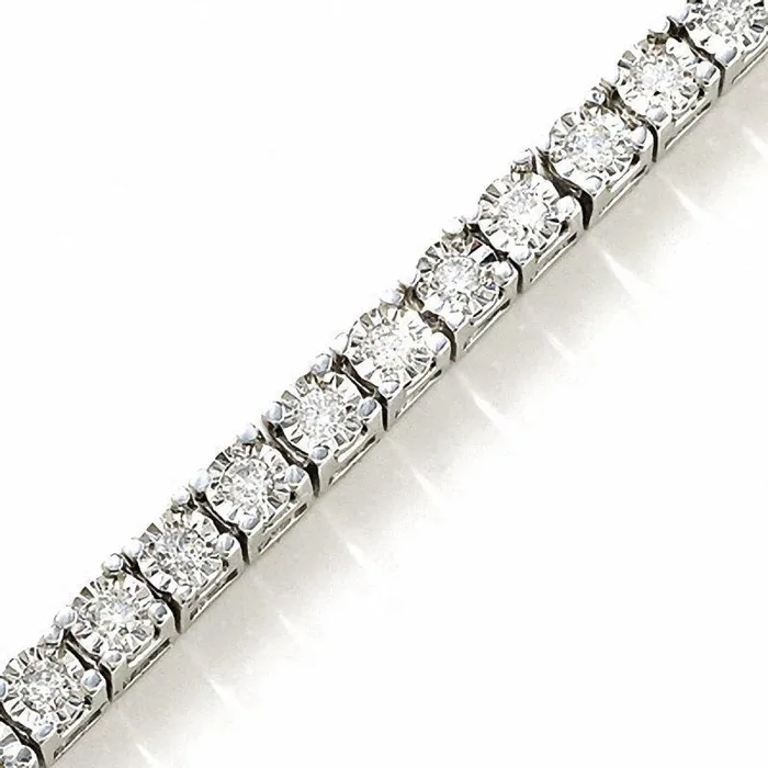 GB Sparkling Round Cut Natural Earth Mined Diamond Tennis Bracelet White Gold 14K 6 Carats Bracelets GB Sparkling Round Cut Natural Earth Mined Diamond Tennis Bracelet White Gold 14K 6 Carats Bracelets