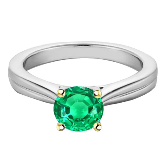 Green Emerald Womens Ring Solitaire Classy HarryChadEntcom Rings