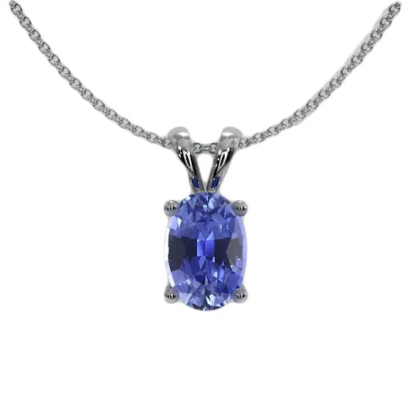 HarryChadEntcom Necklaces Solitaire Pendant Oval Gemstone Ladies Jewelry 2 Carats 14K White Gold HarryChadEntcom Necklaces Solitaire Pendant Oval Gemstone Ladies Jewelry 2 Carats 14K White Gold