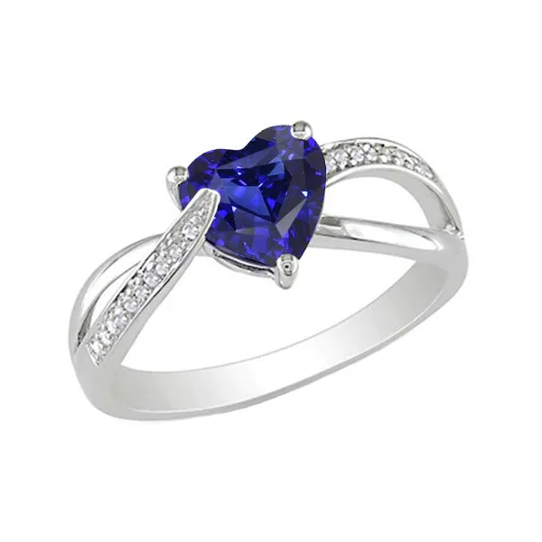 HarryChadEntcom Rings Blue Sapphire Engagement Ring Natural Earth Mined Diamonds 2 Carats Gold