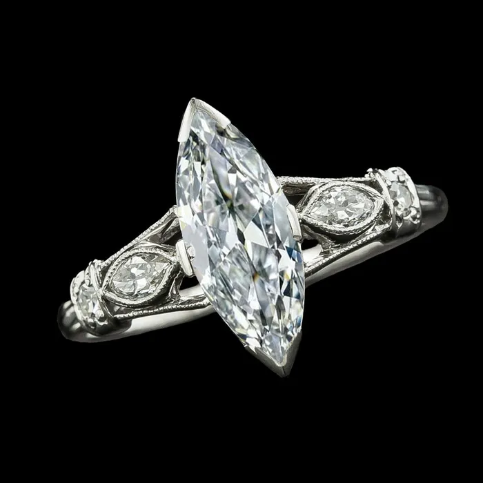 HarryChadEntcom Rings Round Marquise Old Miner Genuine Natural Earth Mined Diamond Ring 5 Stone 550 Carats HarryChadEntcom Rings Round Marquise Old Miner Genuine Natural Earth Mined Diamond Ring 5 Stone 550 Carats