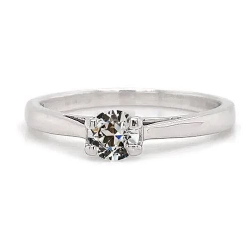 HarryChadEntcom Rings Solitaire Engagement Ring Old Miner Genuine Natural Earth Mined Diamond Tapered Shank 1 Carat HarryChadEntcom Rings Solitaire Engagement Ring Old Miner Genuine Natural Earth Mined Diamond Tapered Shank 1 Carat