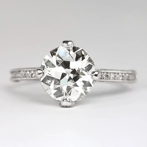HarryChadEntcom Rings Solitaire With Accents Ring Round Old Miner Genuine Natural Earth Mined Diamonds 250 Carats HarryChadEntcom Rings Solitaire With Accents Ring Round Old Miner Genuine Natural Earth Mined Diamonds 250 Carats