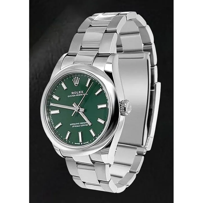 HarryChadEntcom Watches Womens Rolex Oyster Perpetual Green Luminous Dial Steel Watch HarryChadEntcom Watches Womens Rolex Oyster Perpetual Green Luminous Dial Steel Watch