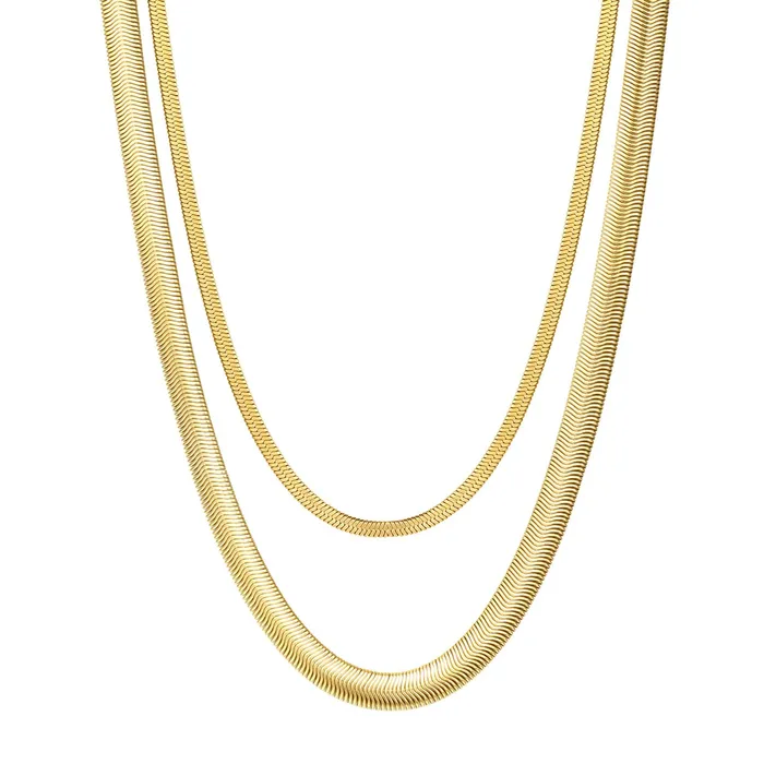Hey Happiness Necklaces Snake Chain Necklace Set