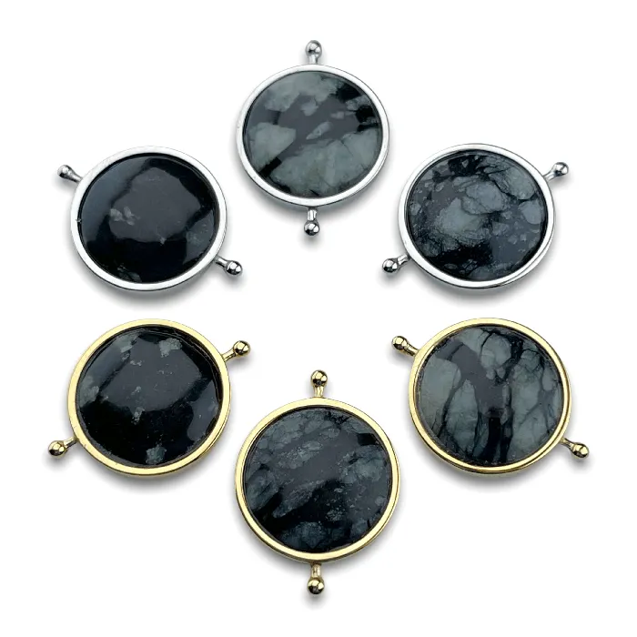 MyCONQUERing Rings Black Picasso Crystal Fidget Ring