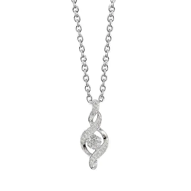 Necklaces GB 1 Carat Round White Natural Earth Mined Diamond Gclef Necklace Pendant White Gold 14K Necklaces GB 1 Carat Round White Natural Earth Mined Diamond Gclef Necklace Pendant White Gold 14K