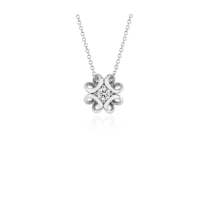 Necklaces GB Round Natural Earth Mined Diamond Pendant 1 Carat White Solid Gold 14K Necklaces GB Round Natural Earth Mined Diamond Pendant 1 Carat White Solid Gold 14K