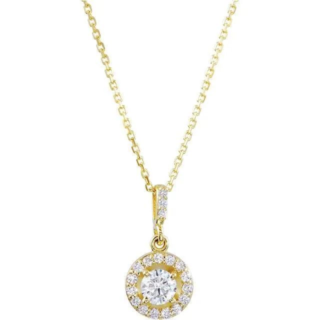 Necklaces GB Sparkling 145 Carats Natural Earth Mined Diamonds Pendant Necklace Yellow Gold 14K Necklaces GB Sparkling 145 Carats Natural Earth Mined Diamonds Pendant Necklace Yellow Gold 14K