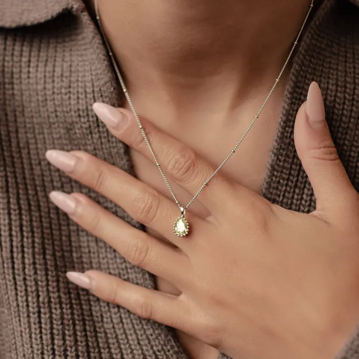 Necklaces Hey Happiness August Peridot Birthstone Necklace Sterling Silver Necklaces Hey Happiness August Peridot Birthstone Necklace Sterling Silver