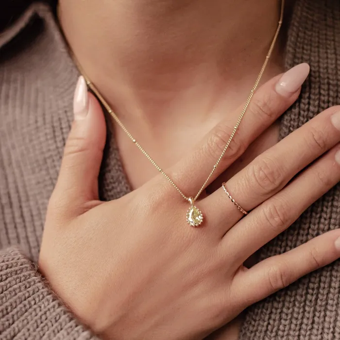 Necklaces Hey Happiness August Peridot Birthstone Necklace Sterling Silver Necklaces Hey Happiness August Peridot Birthstone Necklace Sterling Silver